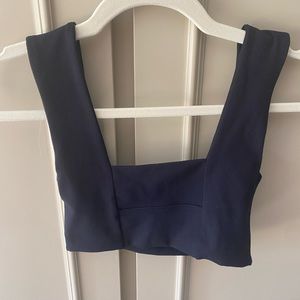 Joah Brown black Square Neck Bandeau Bra size small/xs